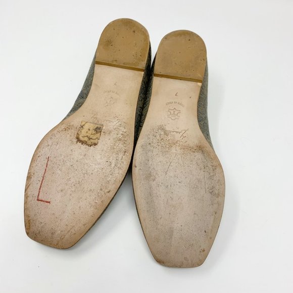 Marchez Vous Italy by Yeardley Fabric Flats Size 7 - Picture 7 of 10